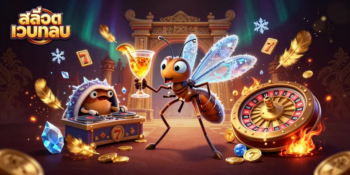 Engage in thrilling action with สล็อตเว็บตรง, highlighted by captivating characters and dynamic casino elements.