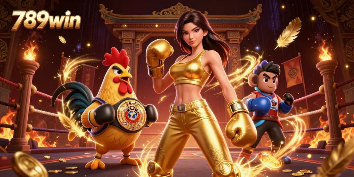 Experience thrilling action at 789win, featuring dynamic characters, casino elements, and energetic visuals.