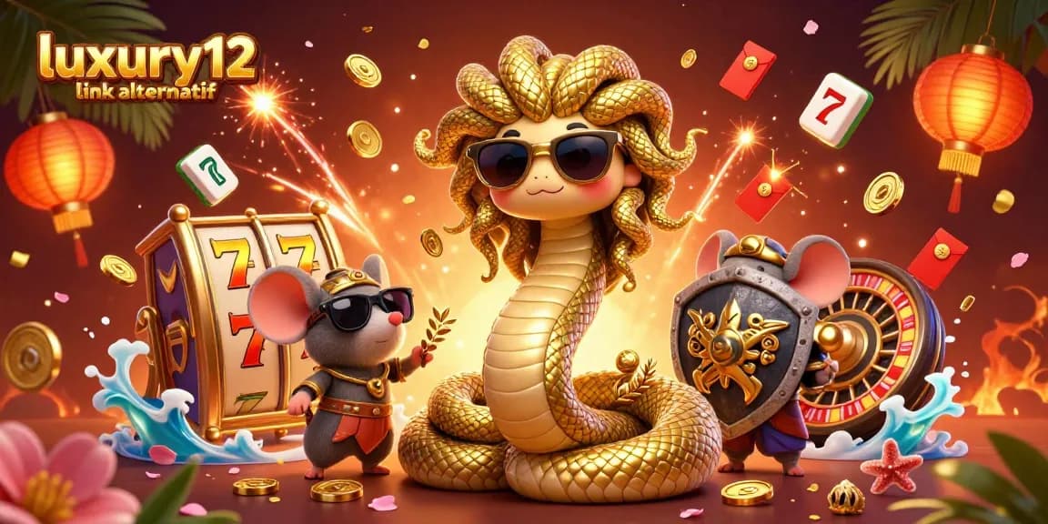 Experience the excitement of luxury12 link alternatif with vibrant casino-themed characters and elements.