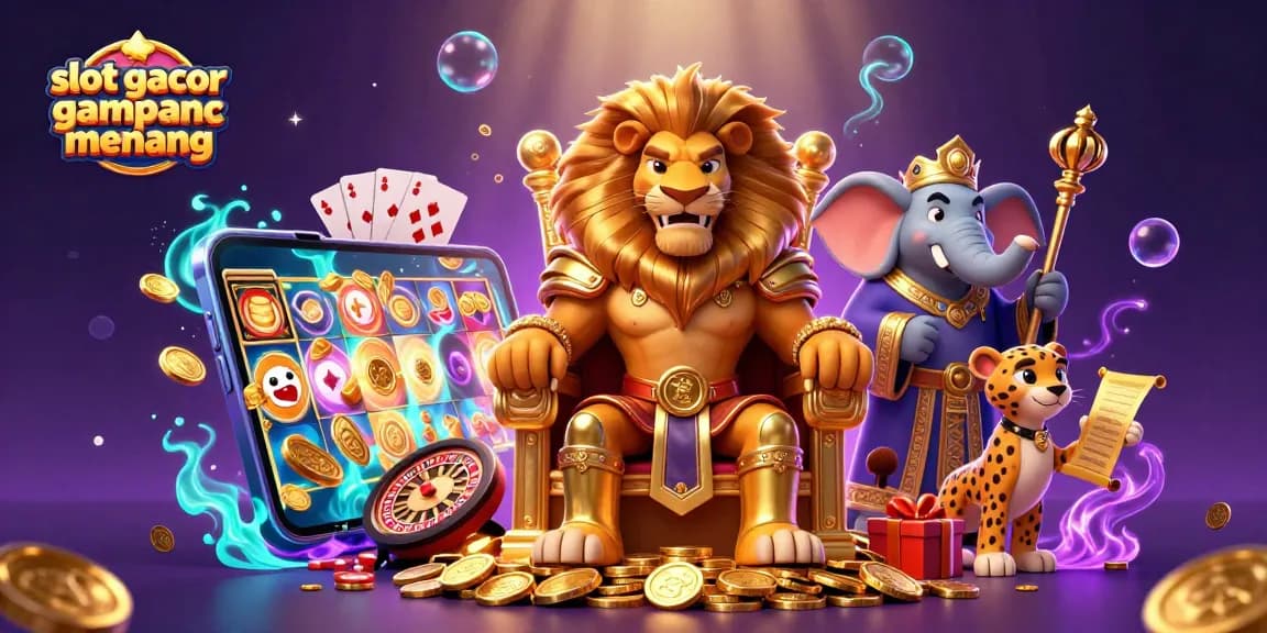 Experience thrilling gameplay with slot gacor gampang menang in an ultra-detailed 3D casino scene.