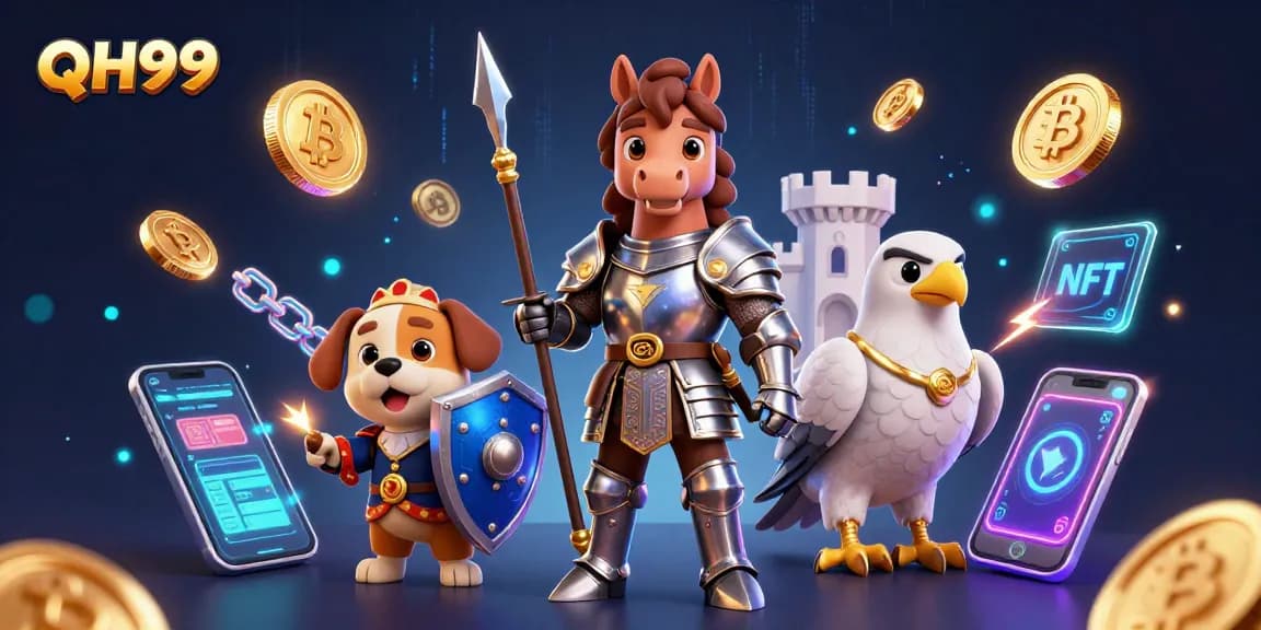 Bet on QH99 as the knight and his companions navigate a vibrant gaming landscape