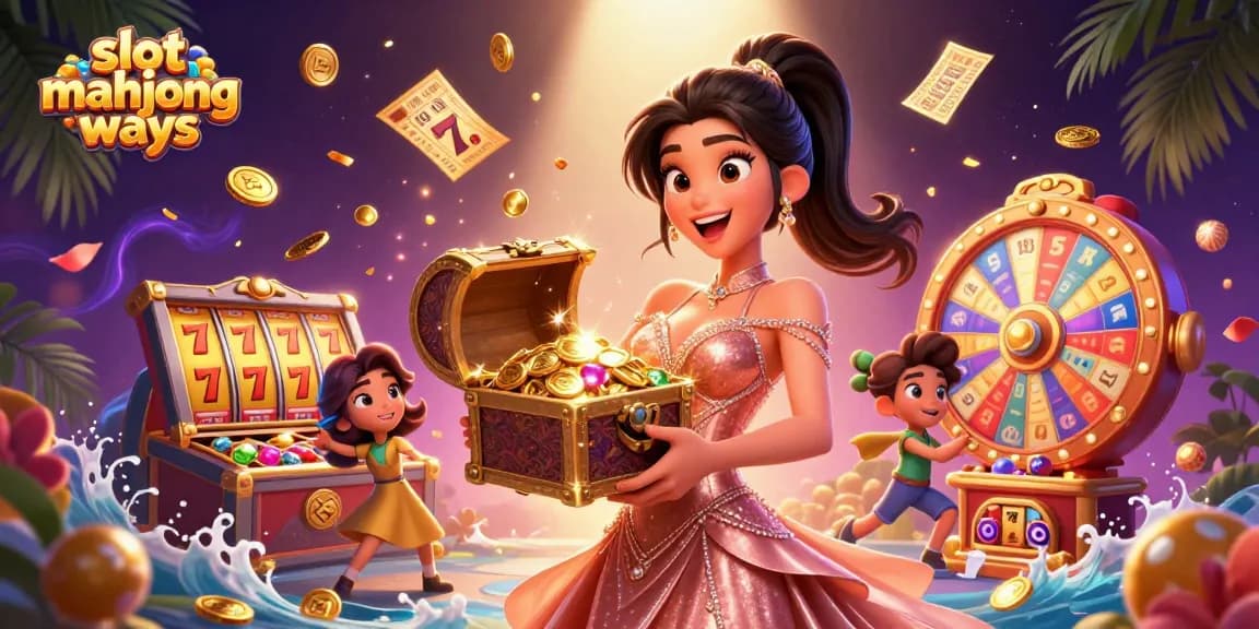 Spin the slot mahjong ways to reveal vibrant treasures and exciting bonuses in this lively casino scene.