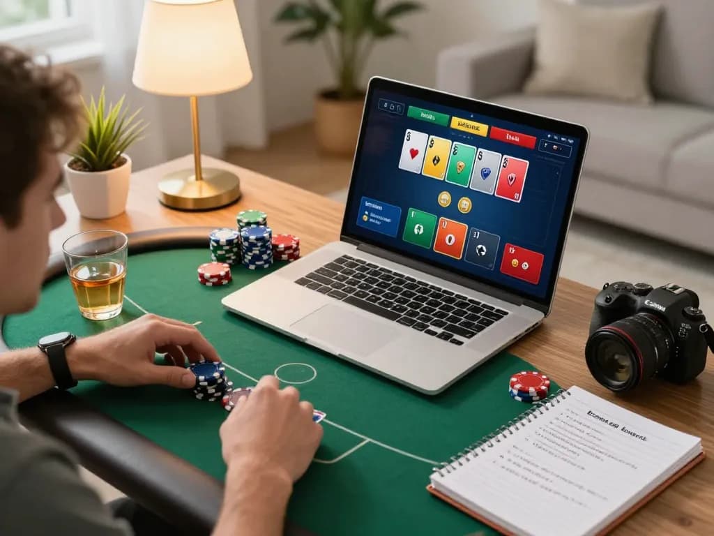 Players strategizing in the online poker game on DRAGON222 platform, showcasing immersive gameplay.