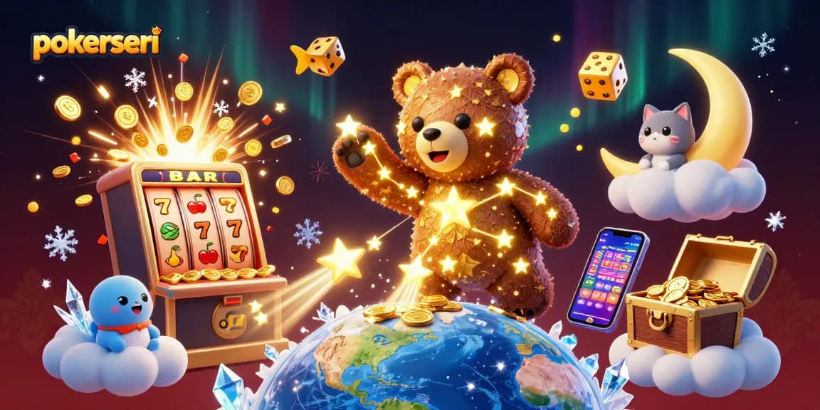 Join the fun at pokerseri with vibrant casino-themed characters and jackpot excitement!