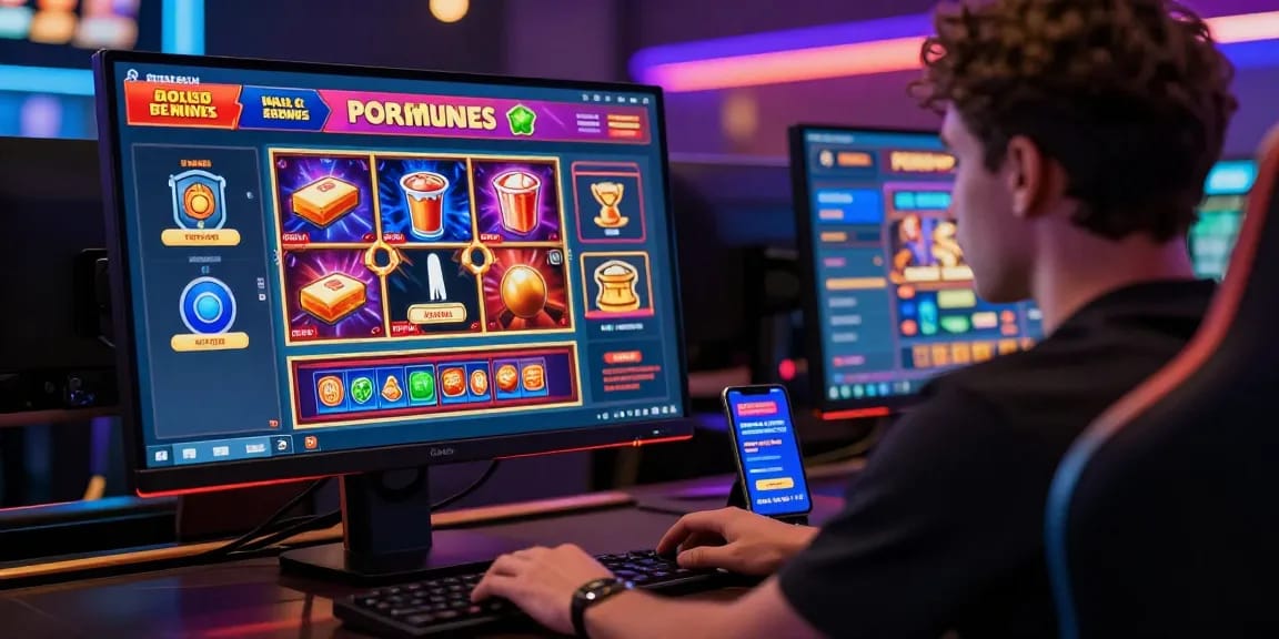 Engaging online gaming experience at https://haywin.eu.com/ showcasing vibrant graphics and a user immersed in digital casino action.