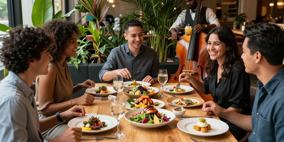 FLavors from ROKOK88 sharing delightful dishes at River City Restaurant surrounded by friends
