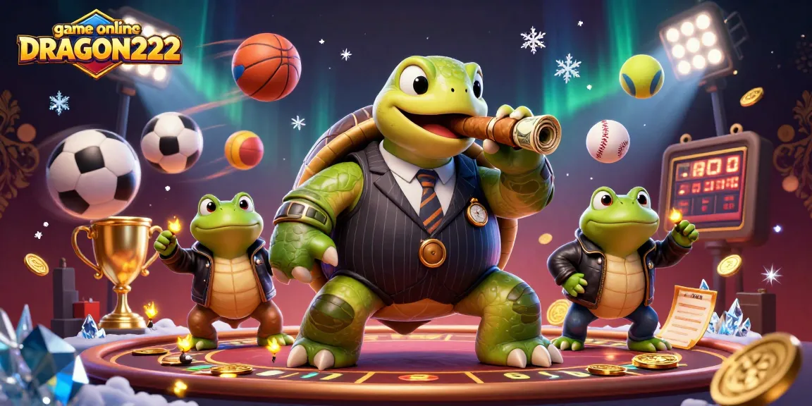 Engage with game online DRAGON222 as a massive cartoon turtle in a mobster suit enjoys the casino vibe.