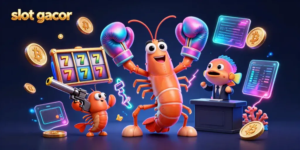 Experience the thrilling slot gacor action with vibrant characters and dynamic gaming elements.