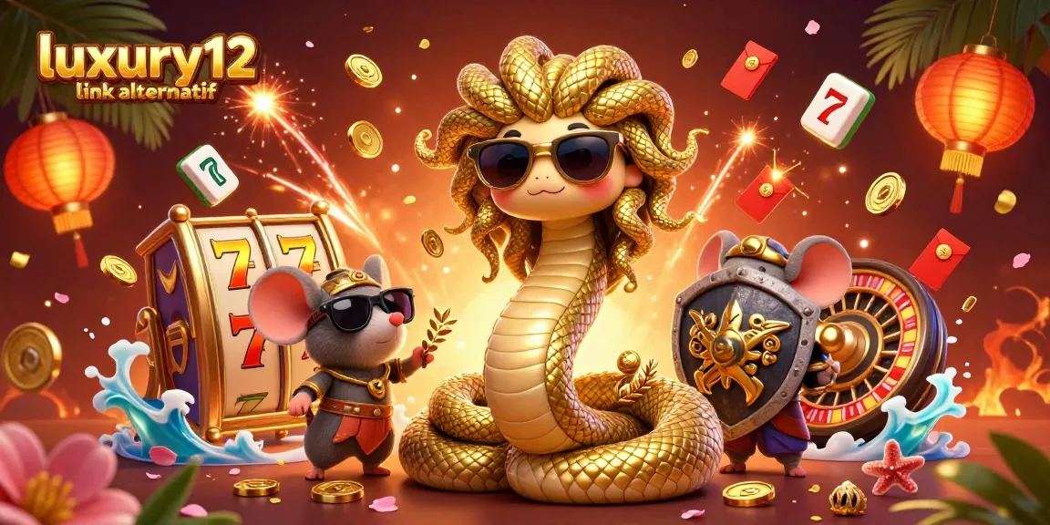 Experience the excitement of luxury12 link alternatif with vibrant casino-themed characters and elements.