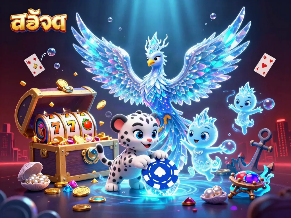 เล่นเกมสล็อตออนไลน์ สล็อต กับฟีนิกซ์น้ำแข็งในบรรยากาศคาสิโนที่อิ่มเอิบ