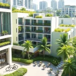 Showcasing tampines st 95 ec with a modern residential development and inviting green spaces.