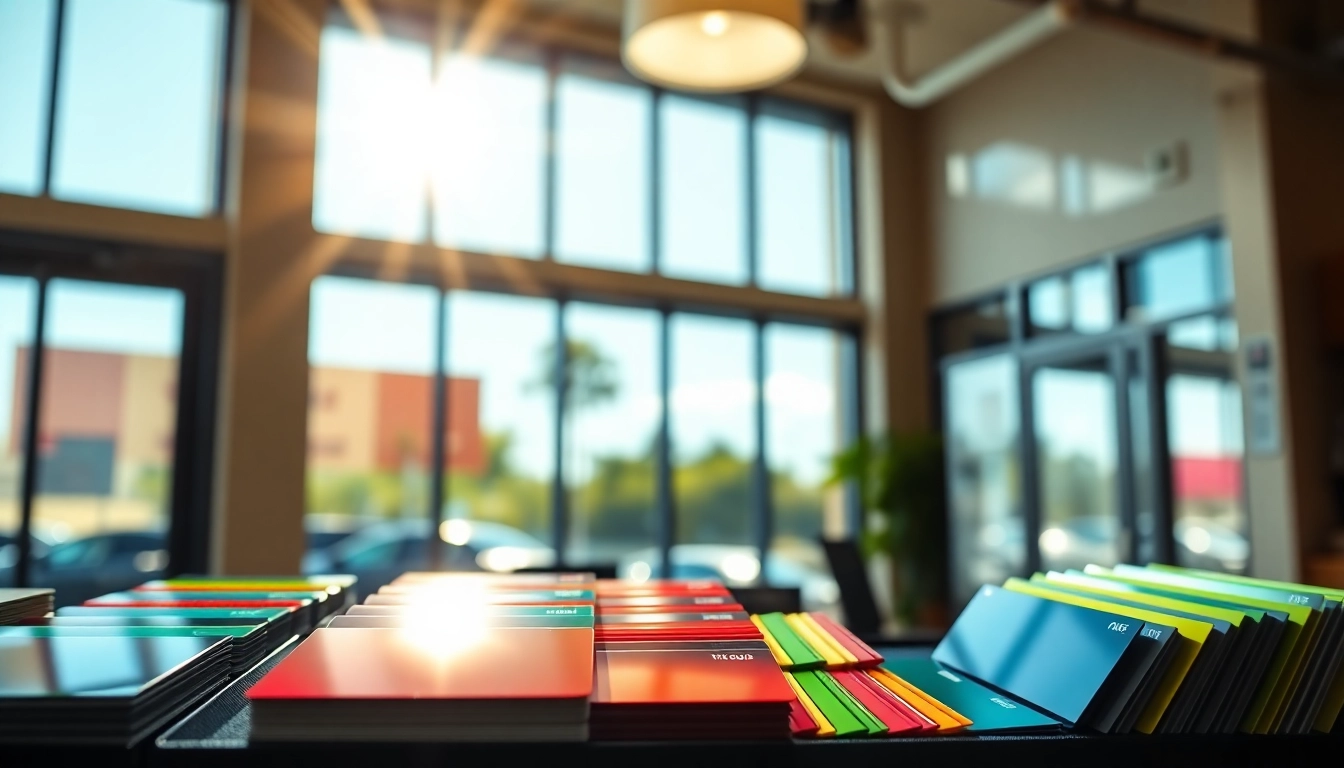 Shop showcasing window tint gift cards, perfect for gifting and enhancing car aesthetics.