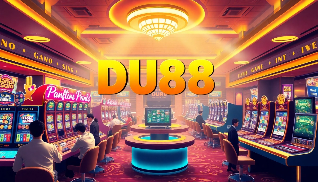 Experience the excitement of online betting at https://du88.cx/ with vibrant gaming scenes.