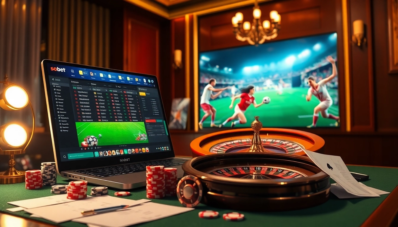 SBOBET provides exciting online sports betting experiences with lively gaming visuals and betting elements.