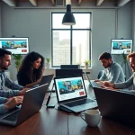 Ecommerce web development NYC team collaborating on innovative digital solutions