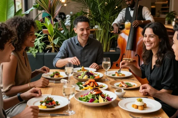 FLavors from ROKOK88 sharing delightful dishes at River City Restaurant surrounded by friends